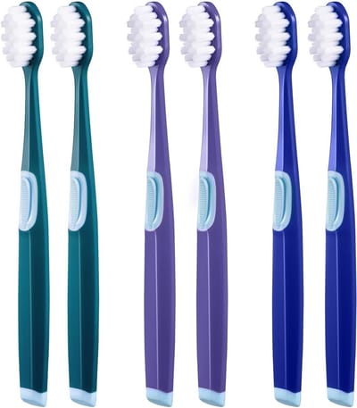 Zachte Tandenborstels - Mondverzorging Set - Dagelijkse Mondhygiëne - Extra Zacht - 4 Stuks - Multicolor
