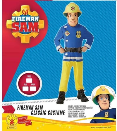 Brandweerman Sam Kinderkostuum Maat 116/122 - Carnavalskleding