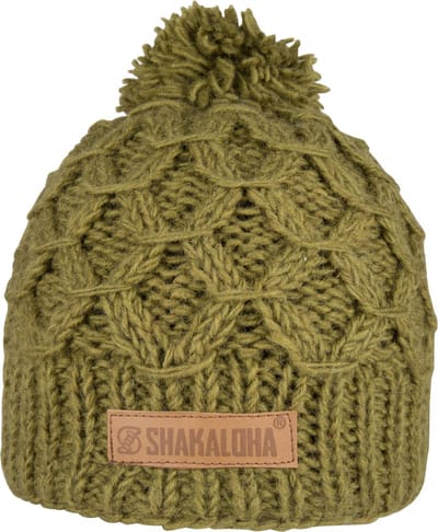 Shakaloha Gebreide Wollen Muts Heren & Dames Beanie Hat van schapenwol met polyester fleece voering - Bona Beanie Cerise Unisex - One Size Wintermuts