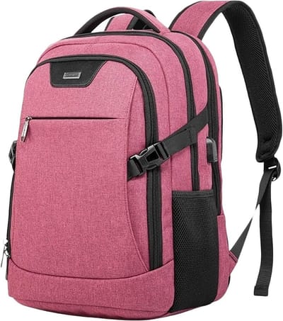 Waterdichte Laptop Rugzak voor Heren en Dames met USB Oplaadpoort voor Werk en Reizen