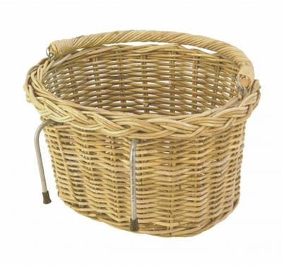 Oigineel design Fietsmand handgemaakt Fietshaakmand 40x35x25 Naturel rotan mand