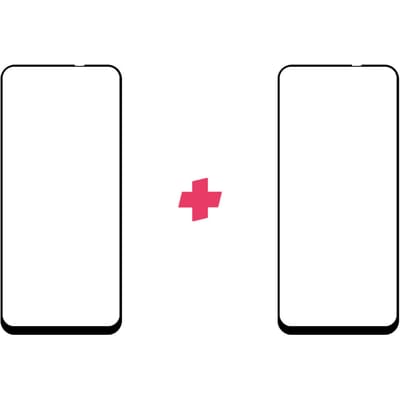 DuoPack: Realme 8 4G screenprotector gehard glas Edge to Edge