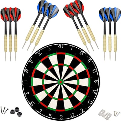 Dartbord Set - Pijltjesbord Met Pijltjes - Competitie Spelen - Niet-vrije Bedrading - 452 cm Diameter - Meerkleurig