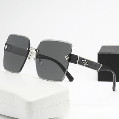 Nylon Gepolariseerde Randloze Getrimde Licht Luxe High-end Dames Zonnebril Douyin Xiaohongshu Trendy Zonnebril