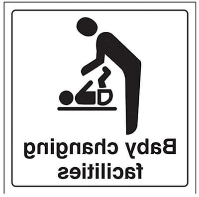 Baby Verschoonbord - Baby Faciliteiten - Deurmontage - Duurzaam Plastic - 150x150mm - Zwart