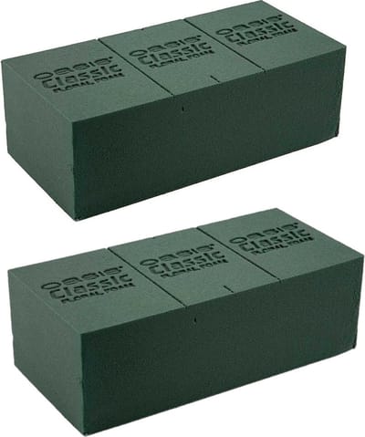 Rayher Steekschuim - 6x - 23x11x8 cm - groen - oase - nat - rechthoekig