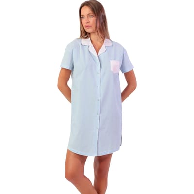 Nachthemd Admas Nachthemd met slipe mouwen Stripes Home