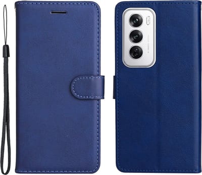 Coverup Hoesje - Geschikt voor OPPO Reno12 Hoesje - Coverup Book Case - Blauw