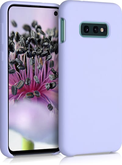 kwmobile telefoonhoesje geschikt voor Samsung Galaxy S10e - Hoesje met siliconen coating - Smartphone case in pastel-lavendel