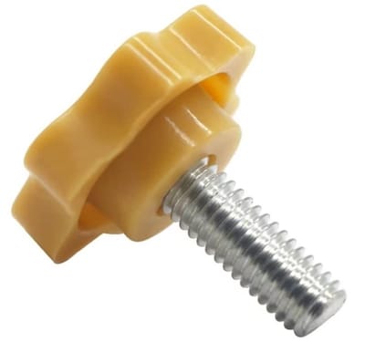 Plastic Sterknop met Klem, M6 x 40 mm - Set van 10, Ideaal voor Bevestigen en Verstellen
