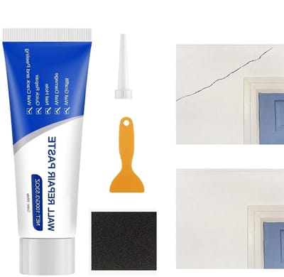 Wandreparatiepasta - Plamuurmassa Vulmiddel - Muren Herstellen - Scheurvrij Glad Resultaat - 200 ml - Wit