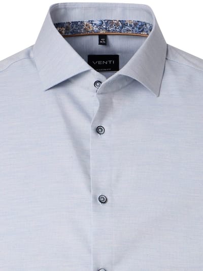 Venti Heren Overhemd Katoen Modern Fit 226110410-100 Blauw - 3XL