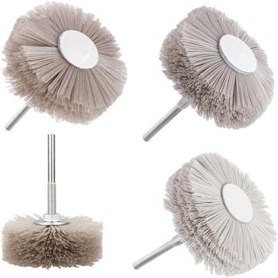 Nylon schuurborstel - Metaal polijstborstel - Metaal ontbramen - Flexibele schuurkop - 80 mm - Niet gespecificeerd