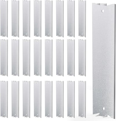 Nagelplaat voor studs - Kabelbeschermers - Leidingen beschermen - Scherpe puntige tanden - 100 stuks - Zilver