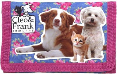Cleo & Frank Kat en Hond - Portemonnee - 12 cm - Multi