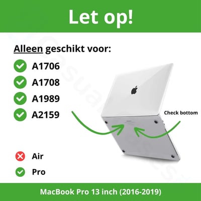 Lunso Geschikt voor MacBook Pro 13 inch (2016-2019) cover hoes - case - Tropical leaves