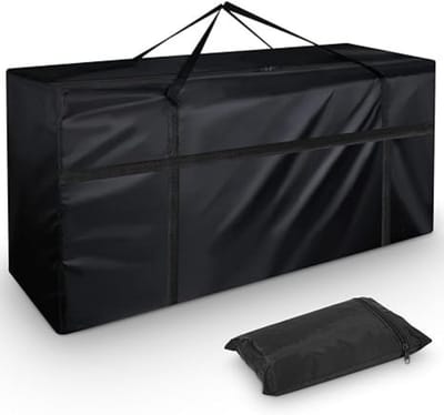 Zylo® Tuinkussenhoes - Tuinmeubelhoes - Tuinkussenhoes Opbergtas - 130 x 32 x 55 cm - Zwart