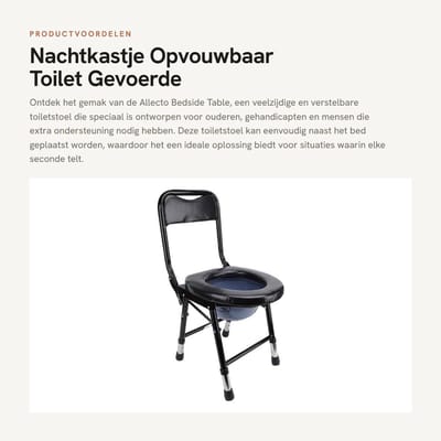 Dailygoods- Toilet met Gevoerde Zitting - Opvouwbaar - Draagbaar - Antislip - Verhoogde Toiletbril - Robuust Roestvrij Stalen Frame - Toiletstoel