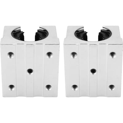 2 STUKS Open Schuivend Kogellager Blok SBR25UU Aluminiumlegering Slijtvast Lineair Bewegingsblok voor Industrie