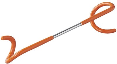 ProPlus Dubbelzijdige tentstokhaak - 26,5 cm - PVC coating - oranje
