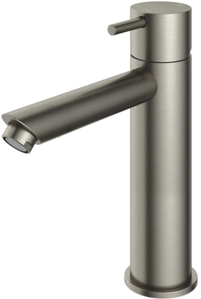 Hotbath Cobber - Wastafelmengkraan - zonder Waste - Laag - Geborsteld Nikkel - Opbouw - Nikkel - V05