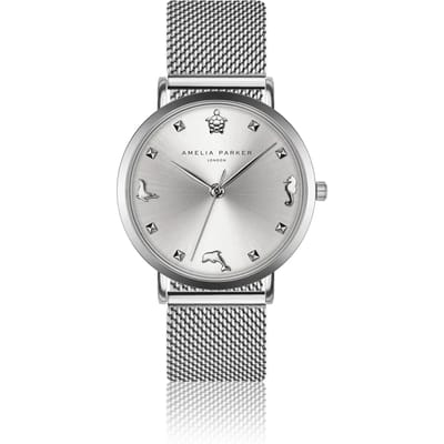 Dameshorloge Amelia Parker Charm Mesh