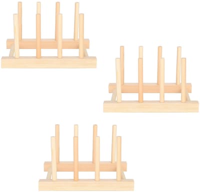 Dailygoods- Afdruiprek Lichtgewicht - Afdruiprek Hout - Bordenrek - Opbergrek - Keukengerei - Duurzaam en Praktisch - Vaatdroger