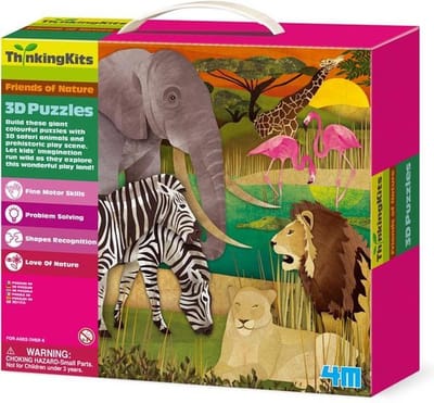 4m Vloerpuzzel 3d Safari 15 Stukjes
