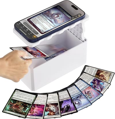 Kaart Scanner Standaard - Hobby Kaart Houder - Digitale Collectie - Standaard Formaat Kaarten - 18x10x8 cm - Zwart