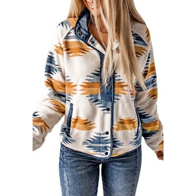 Europese en Amerikaanse Nieuwe Contrasterende Kleur Revers Pluche Jas Jas Vrouwen XXL beige