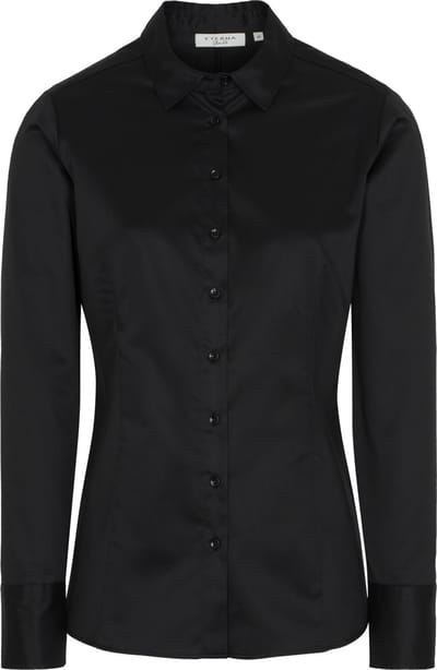 ETERNA dames blouse slim fit - zwart
