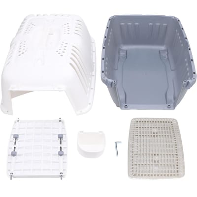 Huisdier Katten Draagtas Comfortabel Ademend Draagbaar Reis Hondenkennel voor Katten Honden Konijn 18.5 X 12.2 X gray