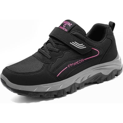 Sneaker Dames Lente Nieuw Koppel Klittenband Casual en Comfortabel Middenleeftijd en Ouderen Wandelschoenen 39 black