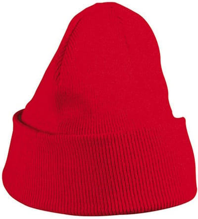 Myrtle Beach - Unisex Gebreide Muts (Donkerrood)