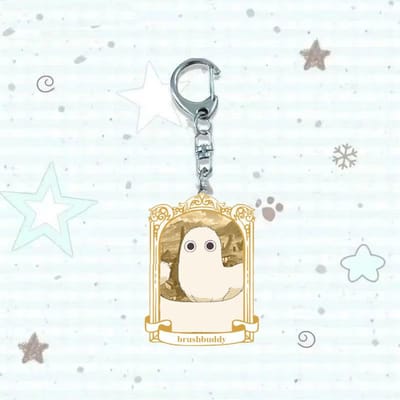 Porte-clés Acrylique Chapeau de Sorcière Atelier, Figurine Chibi Coco Qifrey Agott, Version Art Fantastique Magique. Breloque de Sac Anime, Nouvelle Collection 2026 beige