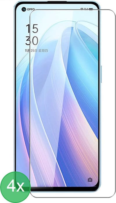 Geschikt Voor: Oppo Find X5 Lite Screenprotector 4x - screen protector - glas - bescherm - beschermglas - ZT Accessoires