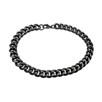 21cm x 8mm Gourmet Armband Heren - Verouderd RVS - Schakelarmband