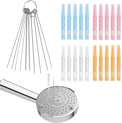 Dailygoods- Douchekop Reinigingsborstels 30 Stuks - Reinigingspicks - Anti-Verstopping - Nylon/Plastic - Roestvrij Staal - Grondige Reiniging - Reinigingsset