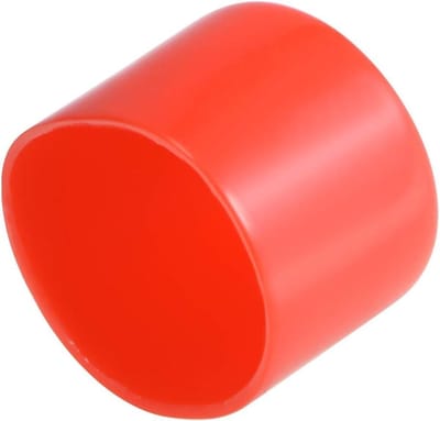 Dailygoody - Rubberen Eindkappen - Draadbeschermers - Flexibel en duurzaam - Rood - Schroefdoppen - Bescherming voor schroeven en kabels - 60 mm