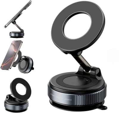 Auto Magnetische Telefoonhouder - Telefoonhouder - Telefoonhouder - Vacuüm Magnetische Telefoonhouder - 360 Graden - Off-Road & Dorpelbescherming - Dashboard - Magnetische Telefoonhouder - Autohouder - Auto Accessoires - Auto Telefoonhouder
