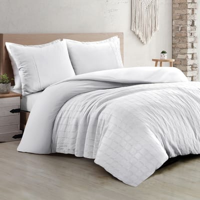 Papillon Hudson Dekbedovertrek - Tweepersoons - 200x200/220 cm - Wit