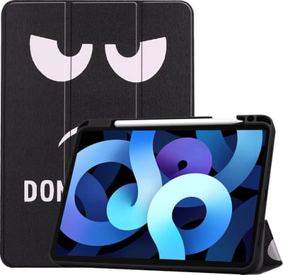 Hoesje - Geschikt voor Apple iPad Air 5 (2022) - 10.9 inch - 5e Generatie - M1 - Dun & Stevig - Trifold Bookcase - Hard Cover Case - Met Uitsparing Geschikt voor Apple Pencil - Hardcover Book - Tablet Hoes - Don't Touch Me