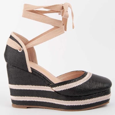 Alpargata De Cuña Para Mujer. Montevita Balenci11 102990 39 zwart
