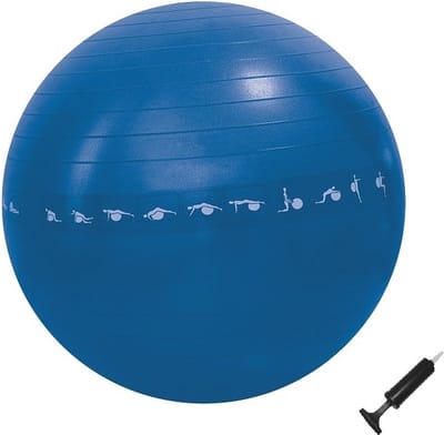 RS Sports Fitnessbal anti burst - Ø 65 cm - Blauw