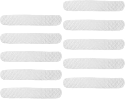 Anti Zweet Pads - Onderborst Zweetpads Voor Vrouwen - 10 stuks - Absorberende Zweetpads Voor Onder De Borsten - Geurcontrole Herbruikbare Vochtregulerende Huidbeschermers - Voor Oksels Onderborst Buik Bij Warmte - Tegen Zweetplekken - wit