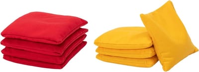 Cornhole Tassen - Gooispel Zakjes - Buiten Spelen - Officieel ACL Gelicentieerd - 15x15cm 450gr - Geel Rood