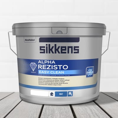 Sikkens Alpha Rezisto Easy Clean Mat - Wit - 10L muurverf - plafondverf