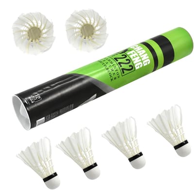 Badminton Ballen - Veer Ballen - Sport Training - Hoge Snelheid - 12 Stuks - Wit