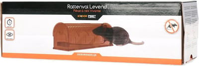 Knock Pest Control Rattenval 1 stuk - Ongedierteval - Lokdoos voor ratten - Voor gebruik met lokpasta - Monitoren van ratten