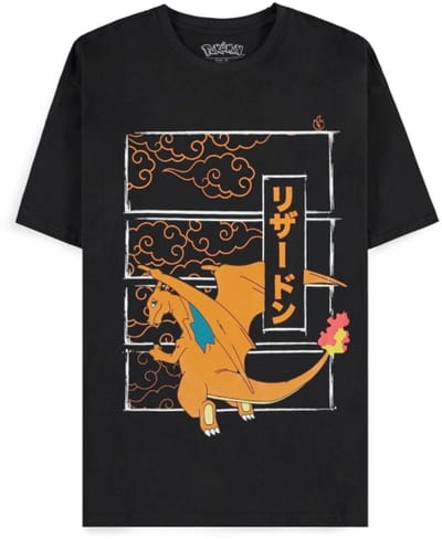 Pokémon - Charizard Heren T-shirt - M - Zwart
